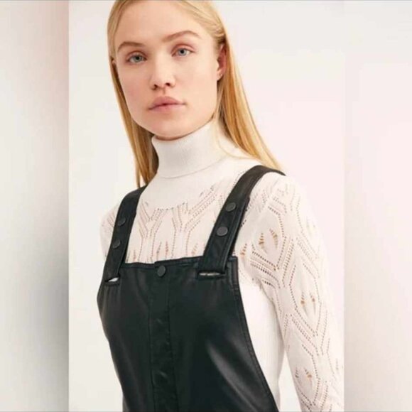 Free People Mod Moto Dungarees Jumpsuit - 4 - Picture 4 of 10